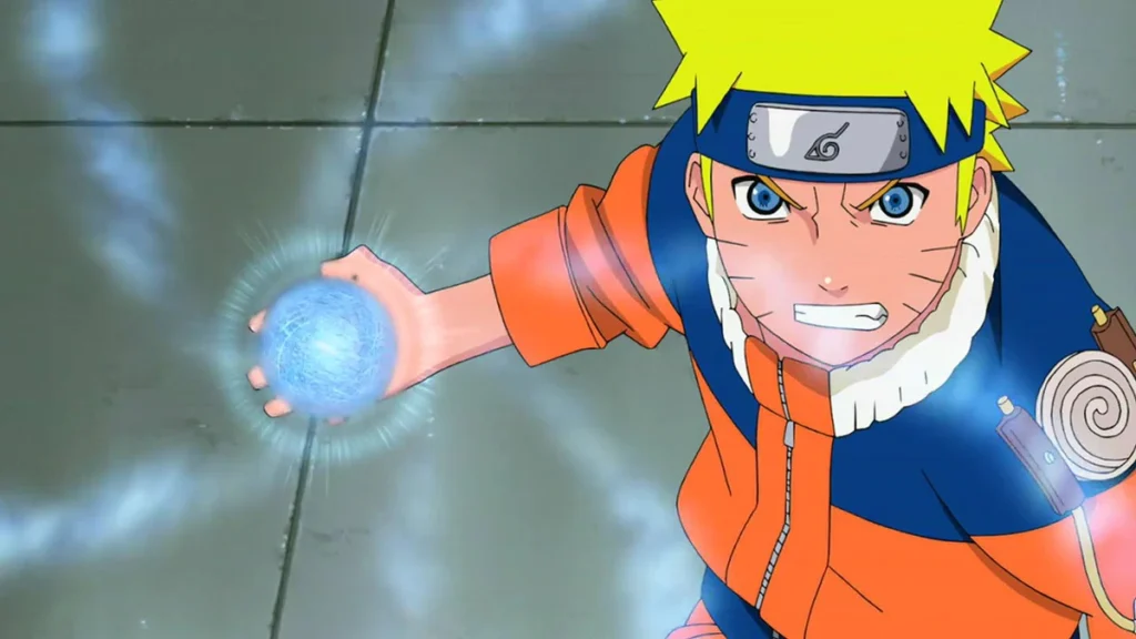 Naruto performing his Rasengan