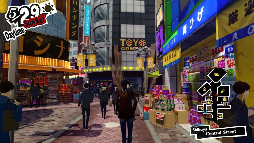 Persona 6 showing a modern city scene