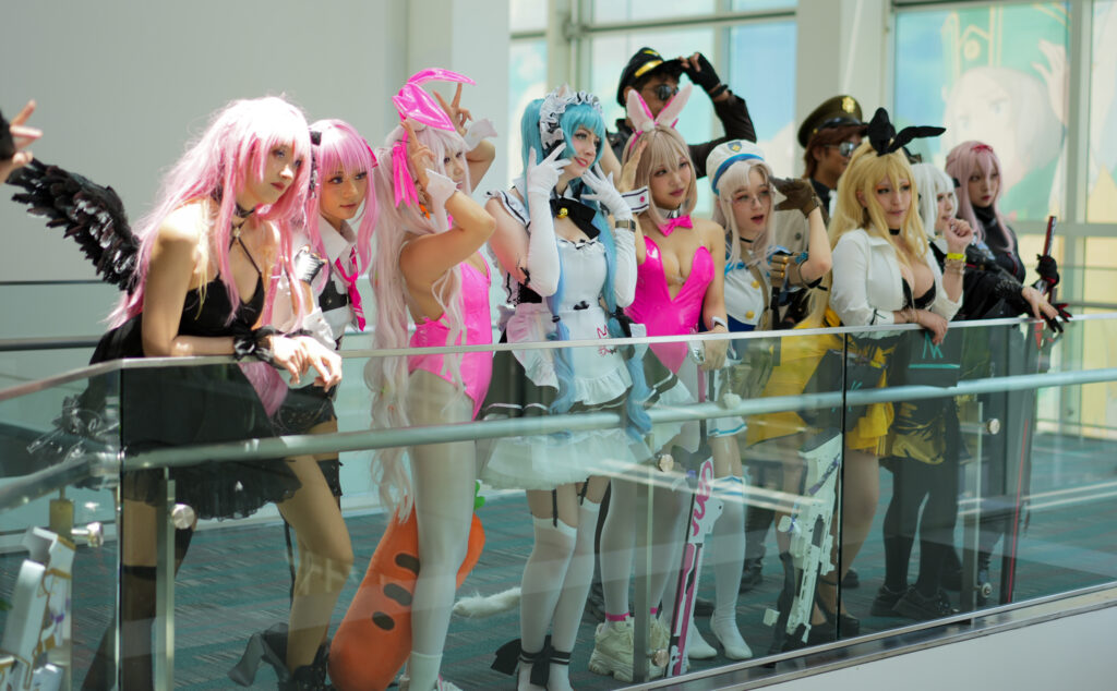 A photo of a well-organized anime convention panel.